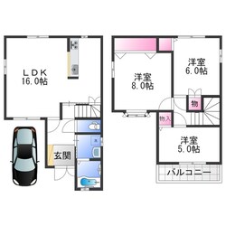 深井畑山町戸建ての物件間取画像